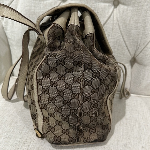 Gucci Backpack Tan/Brown PreLoved - Picture 6 of 12